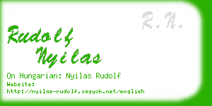 rudolf nyilas business card